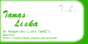 tamas liska business card